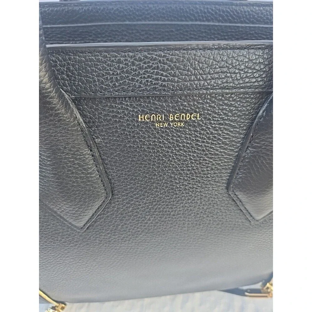 Henri Bendel Rivington  Tote Bag Black Leather